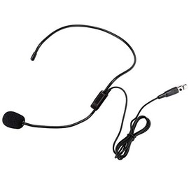 de micrófono inalámbrico, micrófono de condensador mini XLR de 3 pines, micrófono inalámbrico profesional para la cabeza, micrófono de diadema para al