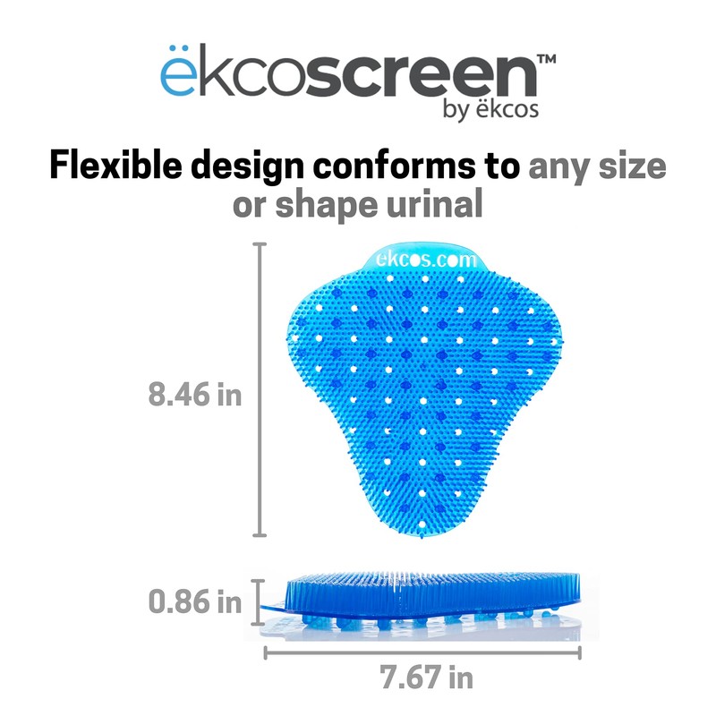 Diversey Ekcos EKS-3B-12 ekcoscreen 60 Day Premium Anti-Splash Urinal Screen,