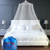 ALCIONO Universal White Conical Mosquito Mesh Net Easy Installation Hanging