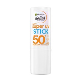 Garnier Delial Solar-Gesichtsmaske, sehr UV-Stick, unsichtbar, mit Sheabutter und Vitamin E, LSF 50+, geeignet für empfindliche Haut, Reiseformat, bequeme Anwendung.