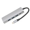 USB C Splitter Silver 5Gbps Speed Heat Dissipation Function Smart