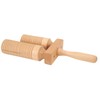 Chinese Bangzi Wooden Cylinder Clapper Treble Bass Percussion Musical Instruments