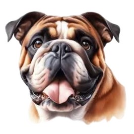 WANDUZHU - Calcomanías de vinilo 3D para ventana de coche, calcomanías de vinilo impermeables para coches, camiones, portátiles (Bull Dog)