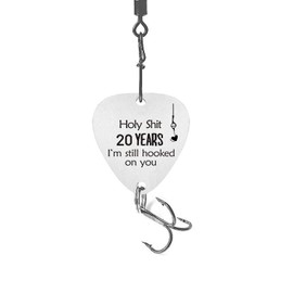 20th Wedding Anniversary Fishing Hook 20 Years Wedding 20th for Husband 20th Anniversary Fisherman Gift