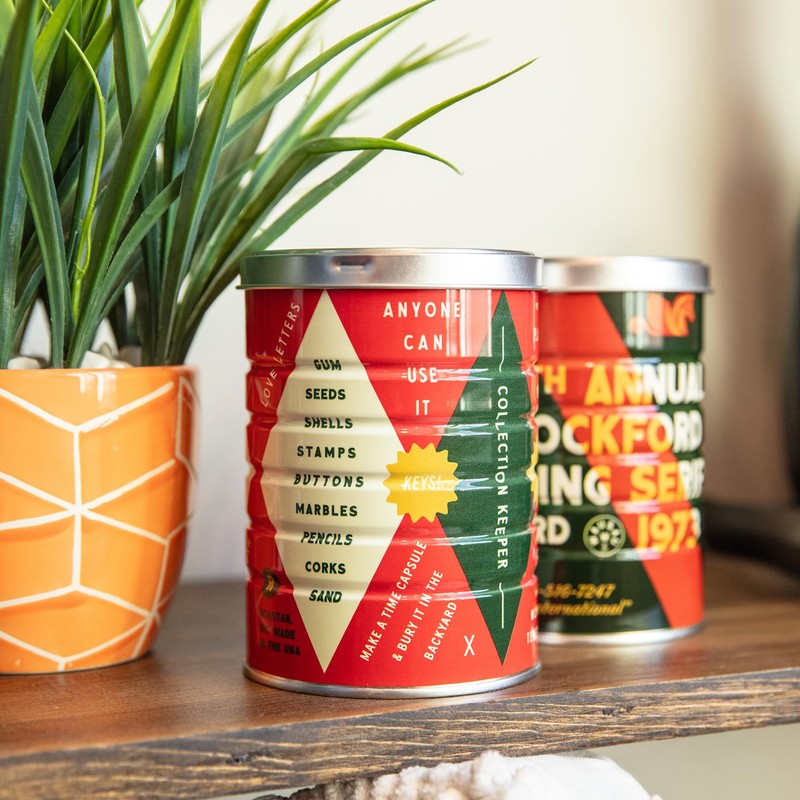 Roastar Retro Tin Can, Studio MPLS Designs, Collectable, Peel &