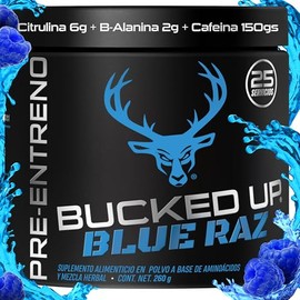 Bucked Up Pre Entreno Pre Workout | Beta Alanina, Citrulina y Cafeina Anhidra Microencapsulada | Entrenamientos, Energía, Desempeño y Vascularidad Más