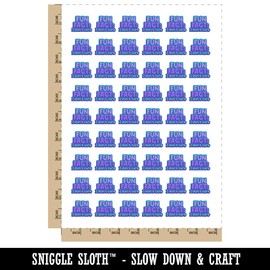 Fun Fact I Don't Care Temporary Tattoo Water Resistant Fake Body Art Set Collection - 54 1" Tattoos (1 Sheet)