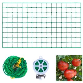 EKKONG Plant net, trellis net, greenhouse, trellis net for cucumbers, premium trellis net with large mesh width, for cucumbers, tomatoes and climbing aids for climbing plants, mesh width (1.8 m x 5 m)