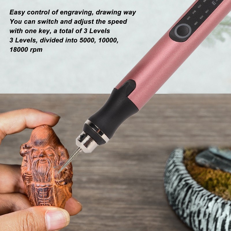 Cordless DIY Electric Engraving Pen 3.6V 8W 3 Levels Speed