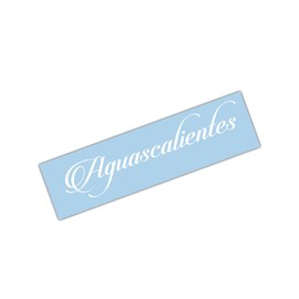 Aguascalientes Mexico Windshield Decal Sticker JDM Turbo Car Truck SUV Window graphic Front or Back AGS MX Style #A (33" Length)