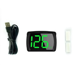 Shkalacar Car HUD Headup Display, GPS Digital Speedometer with LED Large Font Display for Car, Truck, SUV, Motorcycle, KM/H or MPH, without Car Charger Adapter / with Car Charger Adapter