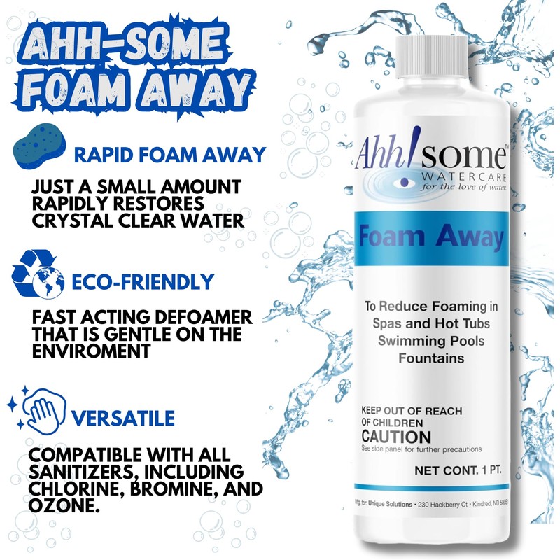Ahh!Some Water Care Hot Tub & Spa De-Foamer, 1 Pint