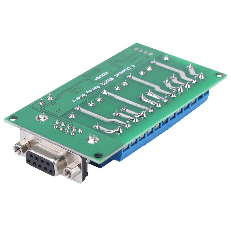 RS232 Relay Board 4Ch Remote Control Switch with RS232 DB9