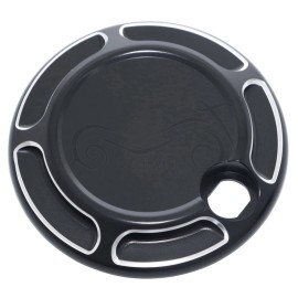 Unbranded Black Fuel Gas Tank Door Cover Cap For Harley Tour Electra Glide Ultra Classic