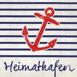 IHR Ideal Home Range - Napkins home port maritime 33 x 33 cm, 20 napkins per pack
