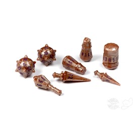 PolyHero Warrior 8 Dice Set (Imperial Bronze)