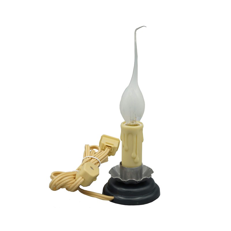 Creative Hobbies® Rustic Country Candle Lamp, 5 in, On/Off Switch,