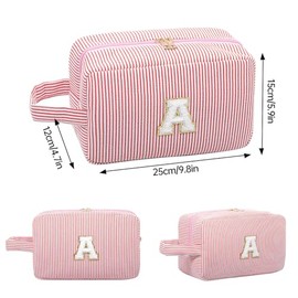 Long Keeper - Bolsas de cosméticos para mujer, bolsa de maquillaje de chenilla, bolsa de maquillaje, bolsa de aseo con asa, Rosado, Una talla