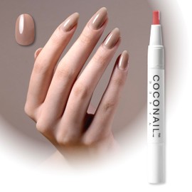 HEMA Free Peel Off Gel Nail Self Nail Gel Nail Seal Peel Off Color Gel Nail Tip Anti Allergies Transparent Easy Beginner Self Kit Set Clear Base Sheer Color Top Pen Brush Stick COCONAIL B05 Gurege
