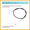 Partuto Back Door Lock Control Cable for Toyota Sequoia 2001