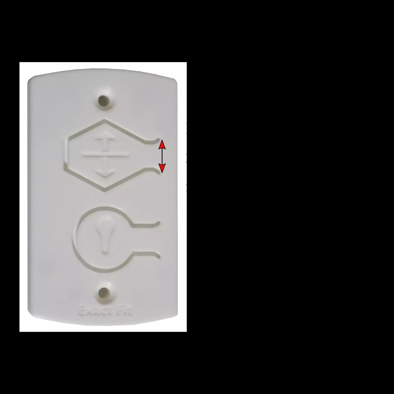 Wayne Dalton White Cover for Wayne Dalton Wall Station 309961