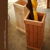 Lumia Bella vintage wooden umbrella stand (natural/brown), brown / 루미아