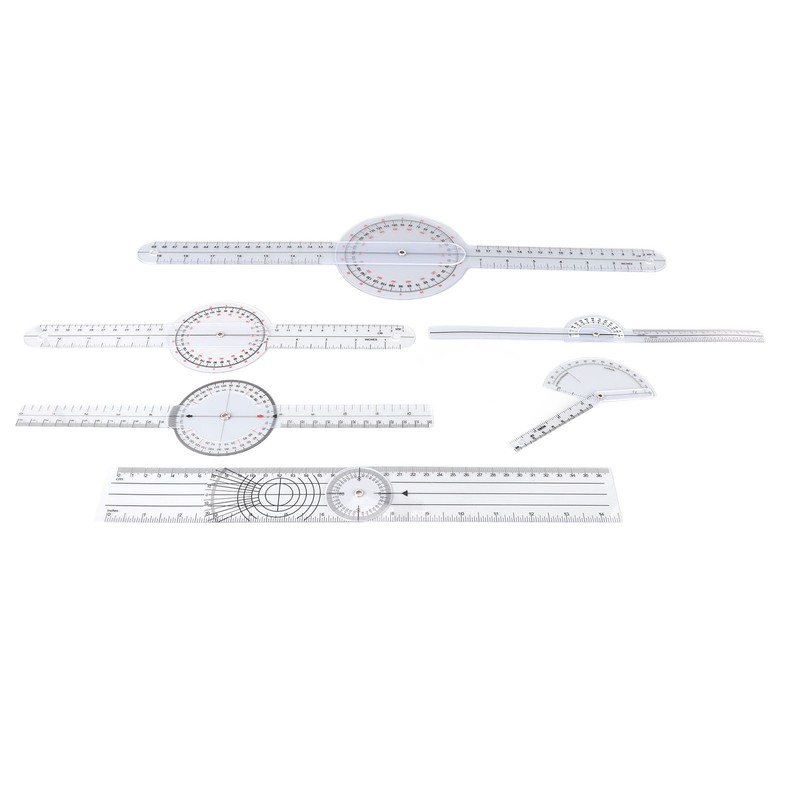 6PCS Medical Goniometer Set 6 8 10inch Multifunction Joint Goniometer