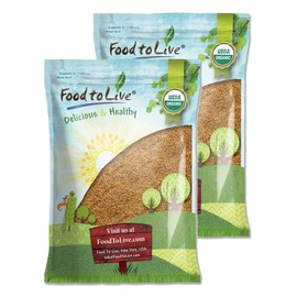 Food to Live Organic Golden Flax Seeds, 16 Pounds – Whole Raw, Non-GMO, Kosher, Vegan, Bulk. Rich in Omega-3 Fatty Acids, Protein, Dietary Fiber. Great for Smoothies, Salads, Granola, & Baked Goods.