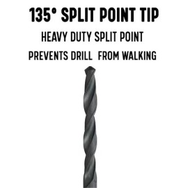 Drill America 3/32 in. x 6 in. High Speed Steel Aircraft Extension Drill Bit - Versatile & Du