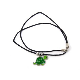 Cornelißen Necklace Turtle Fashion Jewellery Enamelled Animals Turtle Enamel, Faux Leather