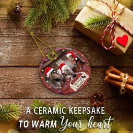 Horse Christmas Ornament - Horse Ornaments for Christmas Tree - Farmhouse Christmas Tree Decorations Ornaments 2024 - Horse Lovers Gifts for Women Farmhouse Xmas Tree Decor