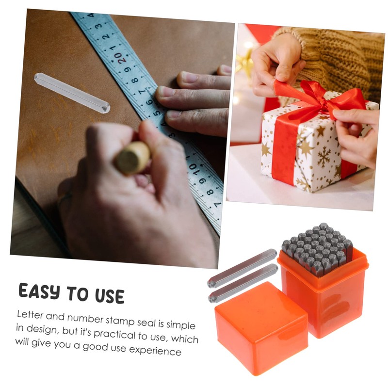 Hohopeti Alloy Steel Alphabet and Numbers Stamp for Craft Durable