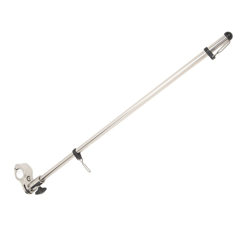 Marine Grade Rail Mount Flag Pole 560mm Stainless Steel Flag