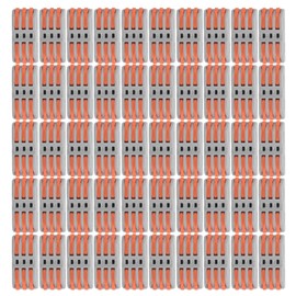 Terminal Conductor, 50Pcs Quick Compact Conductors Soft Hard Wire Connectors Industrial Connector(SPL-3)