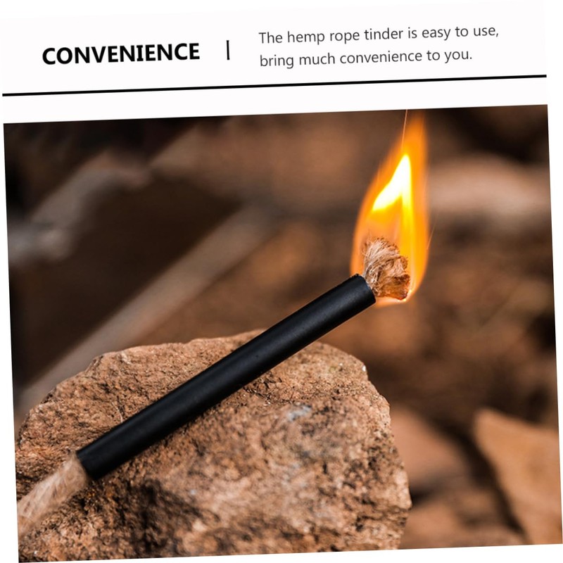 Mipcase 3pcs Fire Starter Wick Cord Lightweight Rope for Camping