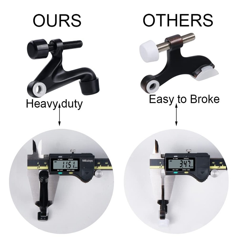 Midofar Triumph Hardware 2 Pack Hinge Pin Door Stopper,Adjustable Heavy