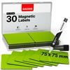 GAUDER Magnetic Dry Erase Labels | (75 x 75 mm)