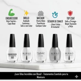 Tratamientos Esmalte Para Uñas Bissú 15ml Original