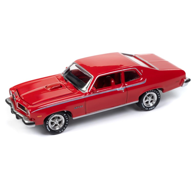 Johnny Lightning 1/64 Pontiac GTO 1974 Red Mini Car