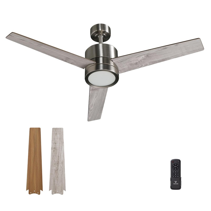 VAGIZM Ceiling Fan Downrod (Brushed Nickel, 6 Inch) - 3/4