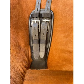 Preto New Synthetic Waffle Neoprene Dressage Girth Anatomical With Elasticated Ends Horse Equine Saddle Girths Anti-Chaff Anti-Gall Comfort Cushioning Performance Ergonomically Shaped Flexible
