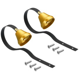 PATIKIL 2 Pcs Dog Doorbell, Fixed Metal Dog Bell for Training Dogs to Ring to go Outside, Wall Mounted Dog Door Bell Traditional Doorbell Shop Doorbell