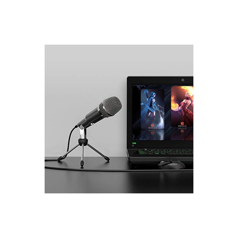 FIFINE micrófono USB, Plug y Play Home Studio micrófono de