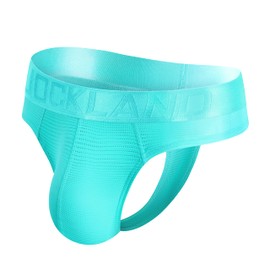 JOCKLAND - Ropa interior de algodón transpirable de talle bajo que mejora el abulto, ropa interior ultra suave para hombres, Azul/claro, Large