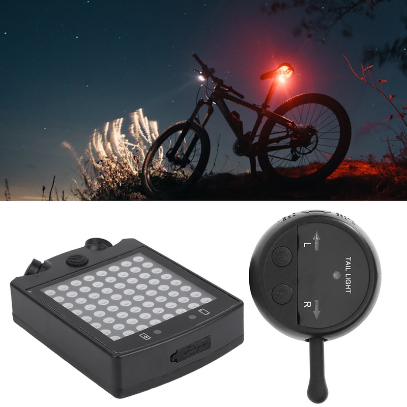 Bicycle Bike Wireless Remote Control Steering Brake Turning Lamp USB