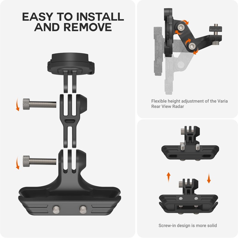 TUSITA Seat Rail Mount Kit Compatible with Garmin Varia RCT715