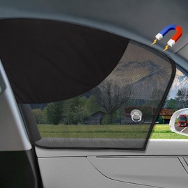 LSTRAGY 2 PCS Car Window Shades with Half Shade, Magnetic Double Layer Front Side Sun Shade with Strong Magnet, Perfect for Driver's car Sun Shade Side Window,Car Accessories