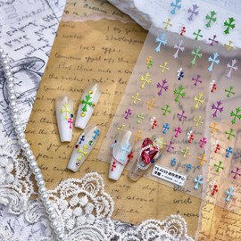 [Overseas] Cross Nail Shop Tensor New Product Hot Nail Sticker Ts-4159 Mini Crocodile-Relief Summer Free Size/Ts-4159 Mini Crocodile-Relief 4ea