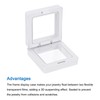 sourcing map Floating Frame Display Holder Stand 3D Jewelry Display