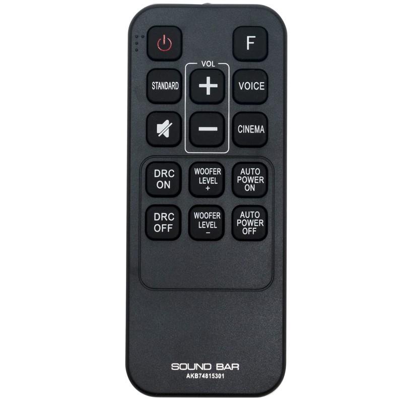AKB74815301 Replace Remote Control Work for LG Sound Bar LAS453B